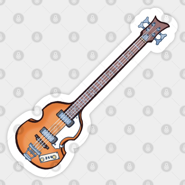 Violin bass guitar Sticker by ElectronicCloud